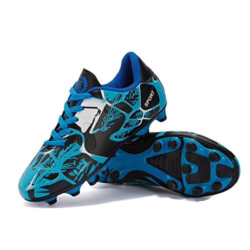 Hixingo Fußballschuhe Unisex Fussballschuhe Kinder, Mode Fußball Schuhe Jungen Mädchen FG/AG Fussballschuhe Kinder Trainingsschuhe für Draußen Fussball Plätze von Hixingo