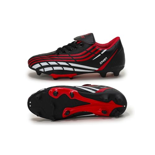 Hixingo Fußballschuhe Unisex Fussballschuhe Kinder Fg/Ag Fußball Schuhe, Welle Jungen Mädchen Multinocken Fussballschuhe Kinder Trainingsschuhe für oder Halle Fussball Plätze von Hixingo