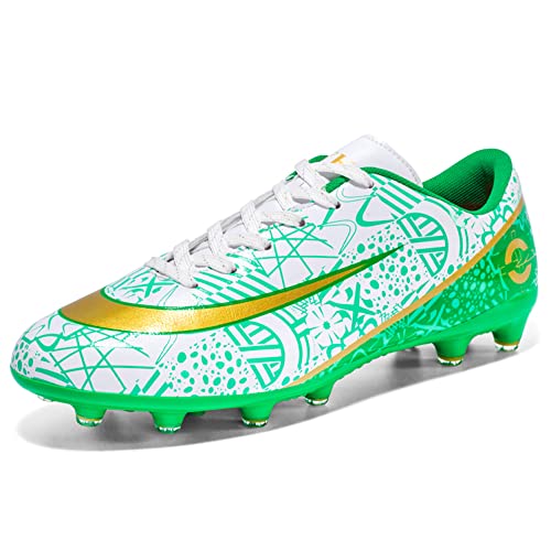 Hixingo Fußballschuhe Unisex Fussballschuhe Kinder Fg/Ag Fußball Schuhe Jungen Mädchen Multinocken Fussballschuhe Kinder Trainingsschuhe für Draußen oder Halle Fussball Plätze von Hixingo