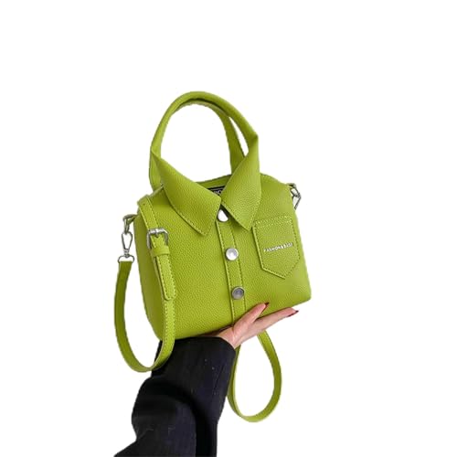 Hixingo Handtasche Damen Mittelgroß Groß Umhängetasche Tote Bag Shopper Tasche Vintage Elegant Schultertasche Top Griff Tasche Totepack für Arbeit Reisen Einkaufen (Grün,19 * 17 * 6cm) von Hixingo