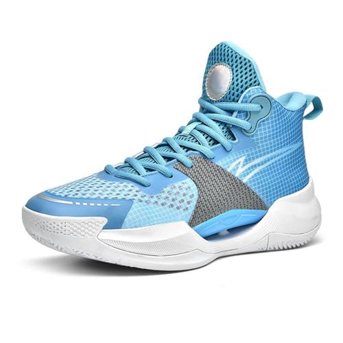 Hixingo Herren Basketballschuhe Sportschuhe Erwachsene Sneaker, Turnschuhe Anti-Rutsch Laufschuhe Jungen Basketball Schuhe, Unisex Walkingschuhe für Mädchen Damen (Blau,41) von Hixingo