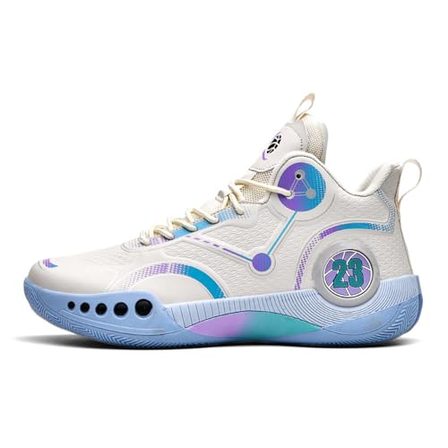 Hixingo Herren Basketballschuhe Sportschuhe High Top Sneaker Turnschuhe Anti-Rutsch Laufschuhe Damen Basketball Schuhe Unisex Walkingschuhe für Aldult Jungen Mädchen von Hixingo