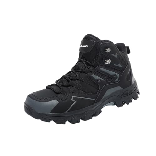 Hixingo High-Top Wanderschuhe Herren Trekkingschuhe Damen, Atmungsaktiv Trekking Wanderschuhe für Herren, 36-46 EU Wanderschuhe Herren Wasserdicht rutschfeste Wanderschuhe von Hixingo