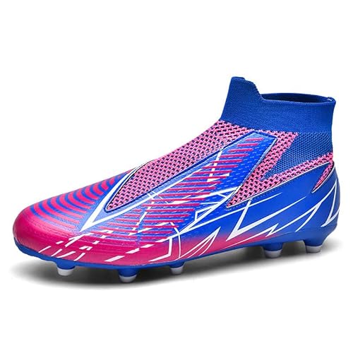 Hixingo Kids Football Boots, Lightning Printing Soccer Athletics Training Shoes Teenager Cleats Football Boots Professional Running Shoes Unisex Breathable Sneakers von Hixingo
