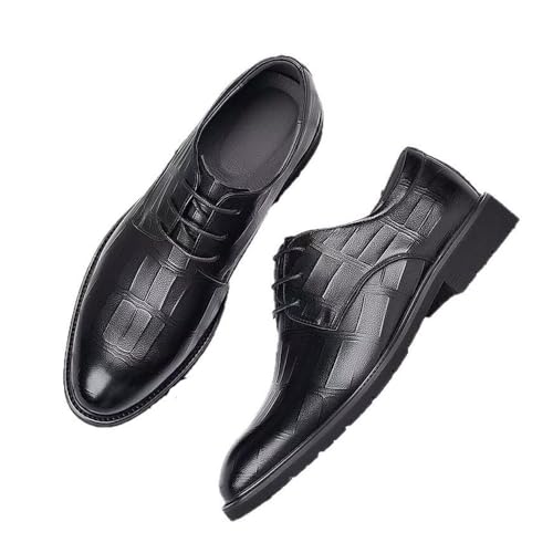 Hixingo Mens Slip on Formal Dress Shoes, Men’s Classic Breathable Moccasins Flats Shoes, Loafers Casual Driving Sneakers Comfort Leather Fashion Walking for All-Day Wear (158# schwarz,42) von Hixingo