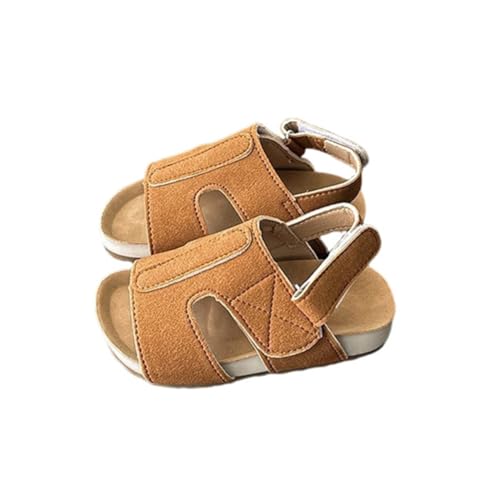 Hixingo Sandalen Mädchen Offene Zehen Trekking Wandern Sommer Sportsandalen Outdoor Schuhe Atmungsaktiv Kinder Mädchen Sommerschuhe Mode Turnschuhe 21-30EU (Kamel,23) von Hixingo