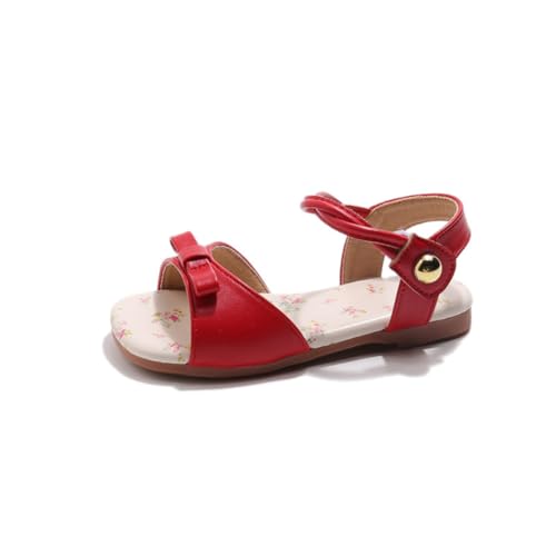 Hixingo Sandalen Mädchen Offene Zehen Trekking Wandern Sommer Sportsandalen Schuhe Atmungsaktiv Kinder Mädchen Sommerschuhe Mode Outdoor Turnschuhe 3-12 Jahre Alt (rot,33) von Hixingo