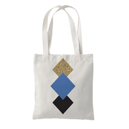 Hixingo Strandtasche Leinwand Groß Damen Herren, Strandtasche Faltbar XXL Familie Badetasche Leichte, Reisen Beach Tote Bag für Strand Pool Fitnessstudio Einkaufen (37 * 33cm,Geometrie 6) von Hixingo