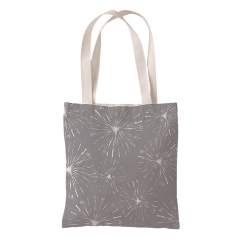 Hixingo Strandtasche Leinwand Groß Damen Herren, Strandtasche Faltbar XXL Familie Badetasche Leichte, Reisen Beach Tote Bag für Strand Pool Fitnessstudio Einkaufen (37 * 33cm,Graudruck 16) von Hixingo