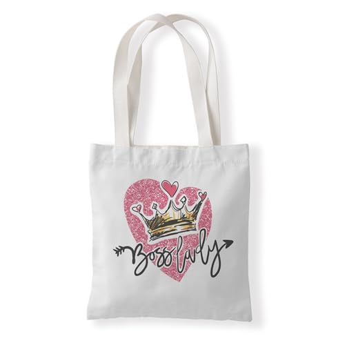 Hixingo Strandtasche Leinwand Groß Damen Herren, Strandtasche Faltbar XXL Familie Badetasche Leichte, Reisen Beach Tote Bag für Strand Pool Fitnessstudio Einkaufen (37 * 33cm,Herzkrone) von Hixingo