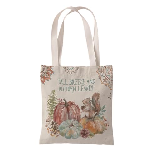 Hixingo Strandtasche Leinwand Groß Damen Herren, Strandtasche Faltbar XXL Familie Badetasche Leichte, Reisen Beach Tote Bag für Strand Pool Fitnessstudio Einkaufen (37 * 33cm,Kürbis 10) von Hixingo