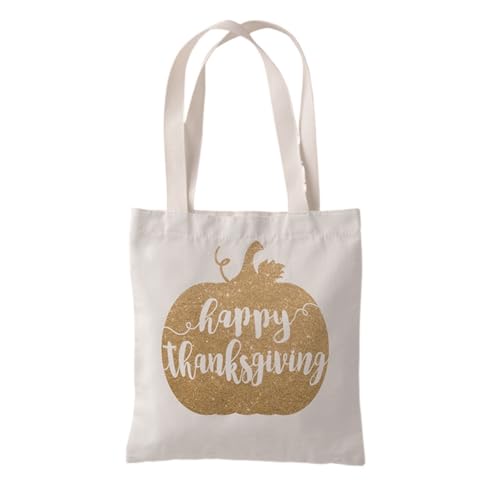 Hixingo Strandtasche Leinwand Groß Damen Herren, Strandtasche Faltbar XXL Familie Badetasche Leichte, Reisen Beach Tote Bag für Strand Pool Fitnessstudio Einkaufen (37 * 33cm,Kürbis 61) von Hixingo