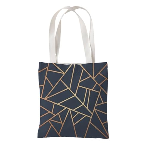 Hixingo Strandtasche Leinwand Groß Damen Herren, Strandtasche Faltbar XXL Familie Badetasche Leichte, Reisen Beach Tote Bag für Strand Pool Fitnessstudio Einkaufen (37 * 33cm,Schwarzgold 4) von Hixingo