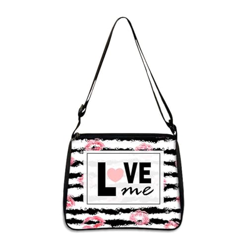 Hixingo Tote Bag Tragetasche Damen Groß Druck Shopper Handtasche Schultertasche Umhängetasche Vielseitige Uni Tasche für Arbeit Schule Shopper Lässige Täglich (Brief,28 * 24 * 7cm) von Hixingo