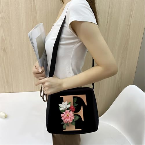 Hixingo Tote Bag Tragetasche Damen Groß Schwarz Shopper Handtasche Schultertasche Umhängetasche Vielseitige Uni Tasche für Arbeit Schule Shopper Lässige Täglich (F,22 * 20 * 7cm) von Hixingo