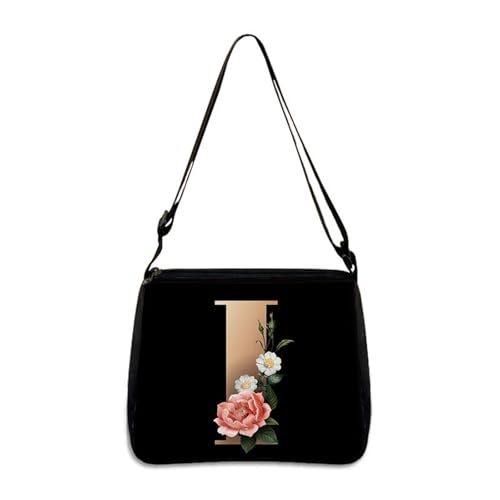 Hixingo Tote Bag Tragetasche Damen Groß Schwarz Shopper Handtasche Schultertasche Umhängetasche Vielseitige Uni Tasche für Arbeit Schule Shopper Lässige Täglich (I,22 * 20 * 7cm) von Hixingo