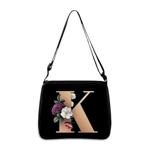 Hixingo Tote Bag Tragetasche Damen Groß Schwarz Shopper Handtasche Schultertasche Umhängetasche Vielseitige Uni Tasche für Arbeit Schule Shopper Lässige Täglich (K,22 * 20 * 7cm) von Hixingo