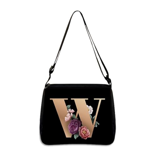 Hixingo Tote Bag Tragetasche Damen Groß Schwarz Shopper Handtasche Schultertasche Umhängetasche Vielseitige Uni Tasche für Arbeit Schule Shopper Lässige Täglich (W,22 * 20 * 7cm) von Hixingo