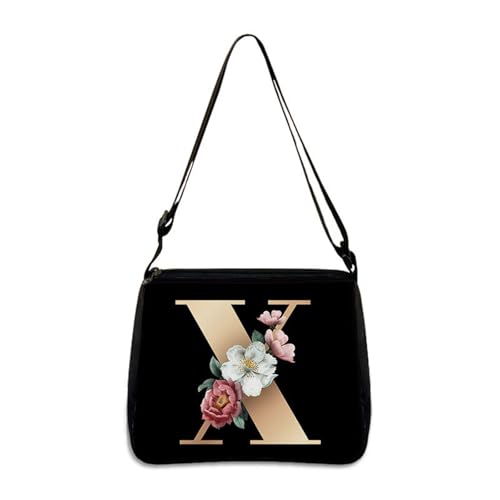 Hixingo Tote Bag Tragetasche Damen Groß Schwarz Shopper Handtasche Schultertasche Umhängetasche Vielseitige Uni Tasche für Arbeit Schule Shopper Lässige Täglich (X,28 * 24 * 7cm) von Hixingo