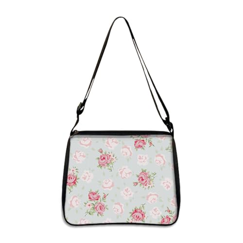 Hixingo Tote Bag Tragetasche Damen Groß Shopper Handtasche Schultertasche Umhängetasche Vielseitige Tasche für Arbeit Schule Shopper Lässige Täglich (Blume 4,28 * 24 * 7cm) von Hixingo