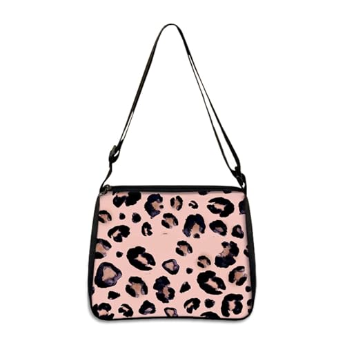 Hixingo Tote Bag Tragetasche Damen Groß Shopper Handtasche Schultertasche Umhängetasche Vielseitige Tasche für Arbeit Schule Shopper Lässige Täglich (Leopard 2,28 * 24 * 7cm) von Hixingo