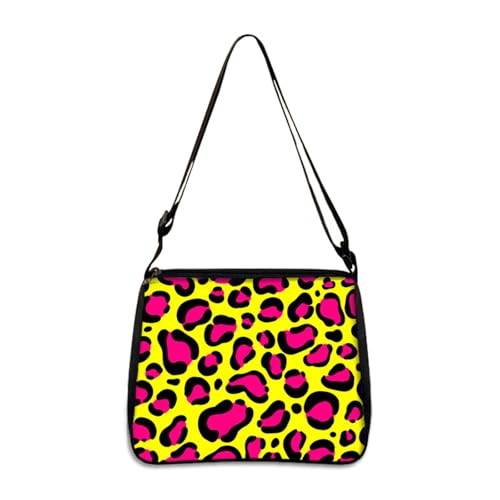 Hixingo Tote Bag Tragetasche Damen Groß Shopper Handtasche Schultertasche Umhängetasche Vielseitige Tasche für Arbeit Schule Shopper Lässige Täglich (Leopard 4,28 * 24 * 7cm) von Hixingo