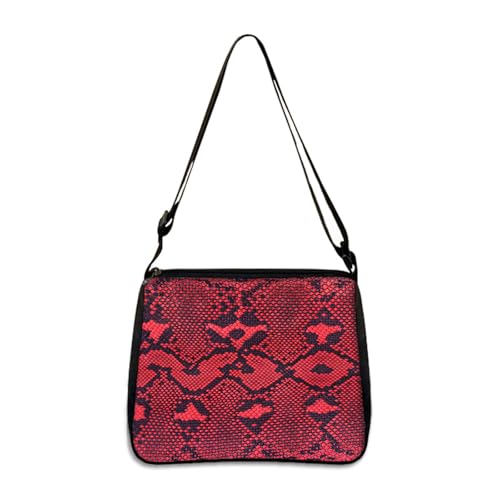 Hixingo Tote Bag Tragetasche Damen Groß Shopper Handtasche Schultertasche Umhängetasche Vielseitige Tasche für Arbeit Schule Shopper Lässige Täglich (Schlangenmuster 5,28 * 24 * 7cm) von Hixingo