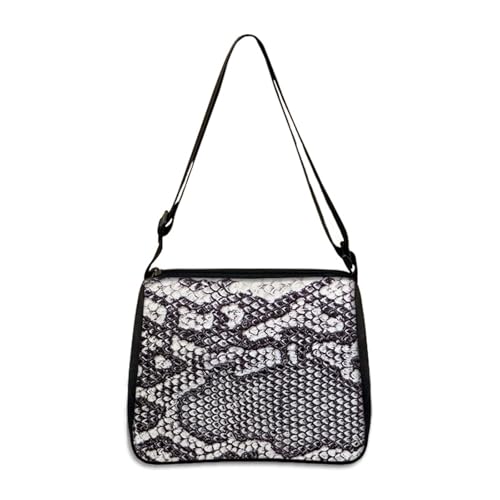 Hixingo Tote Bag Tragetasche Damen Groß Shopper Handtasche Schultertasche Umhängetasche Vielseitige Tasche für Arbeit Schule Shopper Lässige Täglich (Schlangenmuster 8,22 * 20 * 7cm) von Hixingo