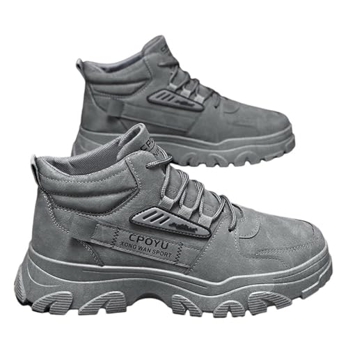Hixingo Wanderschuhe Herren, Dicke Sohle Freizeit Sport Trekkingschuhe Herren Damen, Wasserdicht Outdoor Trend Trekking Wanderschuhe für Herren, Wanderschuhe Herren rutschfeste von Hixingo