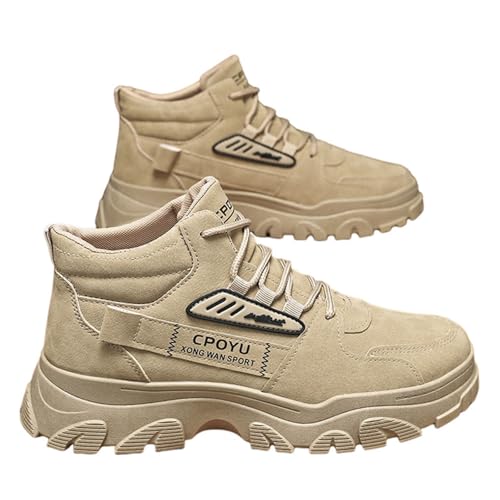 Hixingo Wanderschuhe Herren, Dicke Sohle Freizeit Sport Trekkingschuhe Herren Damen, Wasserdicht Outdoor Trend Trekking Wanderschuhe für Herren, Wanderschuhe Herren rutschfeste von Hixingo