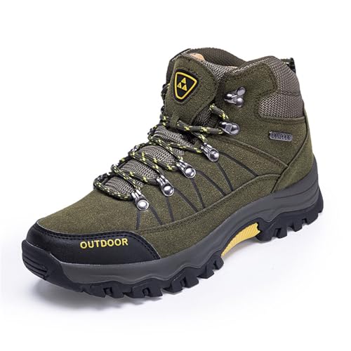 Hixingo Wanderschuhe Herren, Dunkel Trekkingschuhe Herren Damen, Outdoor Trekking- & Wanderschuhe für Herren, Wanderschuhe Herren Wasserdicht rutschfeste Wanderschuhe von Hixingo