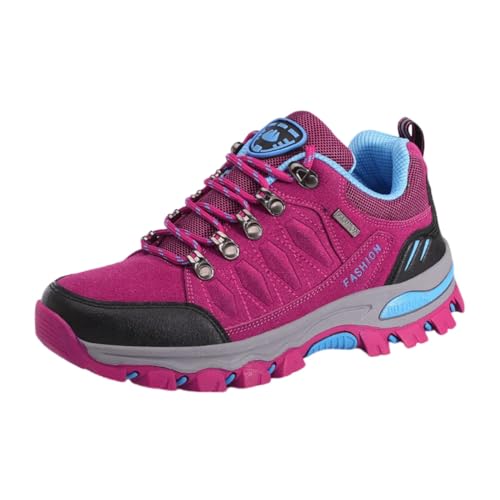 Hixingo Wanderschuhe Herren Trekkingschuhe Damen, Einfarbig Unisex Trekking Wanderschuhe für Herren, 35-45 EU Wanderschuhe Herren Wasserdicht rutschfeste Wanderschuhe von Hixingo