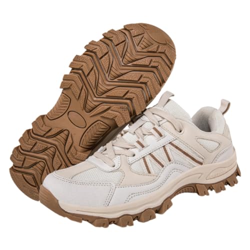 Hixingo Wanderschuhe Herren Trekkingschuhe Damen, Einfarbig Unisex Trekking Wanderschuhe für Herren, 35-46 EU Wanderschuhe Herren Wasserdicht rutschfeste Wanderschuhe von Hixingo