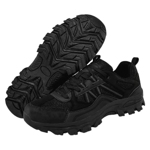 Hixingo Wanderschuhe Herren Trekkingschuhe Damen, Einfarbig Unisex Trekking Wanderschuhe für Herren, 35-46 EU Wanderschuhe Herren Wasserdicht rutschfeste Wanderschuhe von Hixingo