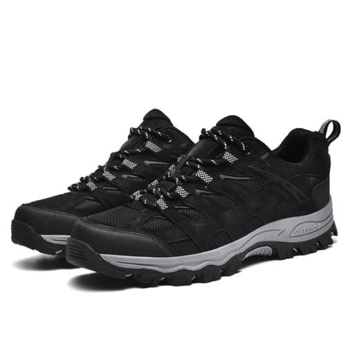 Hixingo Wanderschuhe Herren Trekkingschuhe Herren Damen, Einfarbig Trekking Wanderschuhe für Herren, Wanderschuhe Herren Wasserdicht rutschfeste Wanderschuhe Hixingo Wanderschuhe Herren Trekkingschuhe Herren Damen, Einfarbig Trekking Wanderschuhe für Herren, Wanderschuhe Herren Wasserdicht rutschfeste Wanderschuhe von Hixingo