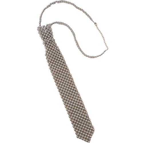 HiyyFloy Frauen Perle Krawatte Hemd Krawatte Kragen Handgemachte Weben Perlen Krawatte Vintage Schmuck Halsband Sparkle Krawatte Für Weibliche Mädchen von HiyyFloy