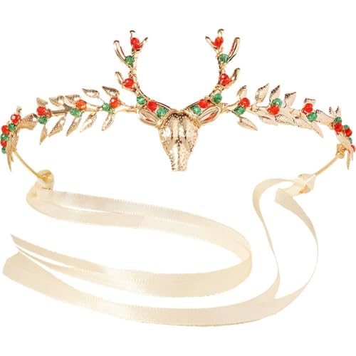 HiyyFloy Weihnachts-Rentier-Haarband, Rentier-haarreifen, Cartoon-Tier-Kopfschmuck, Weihnachts-Haarschmuck Für Mädchen Und Frauen von HiyyFloy