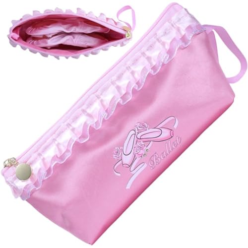 Tanztasche Für Mädchen, Ballett-spitzenschuhtasche Reißverschluss, Tanzschuhtasche Für Kleinkinder von HiyyFloy