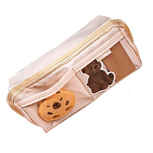 Capybara Federmäppchen, Schreibwaren Organizer Box, Ästhetischer Stifthalter, Federmäppchen mit Mehrschichtigen, Niedliches Federmäppchen, Mehrschichtiges Stifteetui mit Anhänger und Clips für von Hjatirace