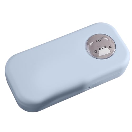 Hjatirace Federmäppchen mit großem Fassungsvermögen, doppellagige Aufbewahrungsbox, Schreibwaren-Crayon-Organizer, Cartoon-Thema, Federmäppchen, niedliche Schulaufbewahrungsbox, multifunktionales von Hjatirace