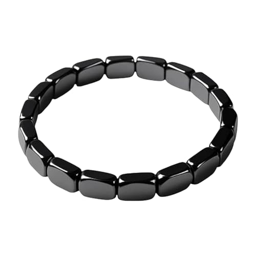 Hjatirace Hämatit Armband, Setze Herren Hämatit Armband, Modischer Schmuck Tägliches Handgelenk Accessoire Für Ehemann Vater Freund Freunde Klassenkameraden von Hjatirace