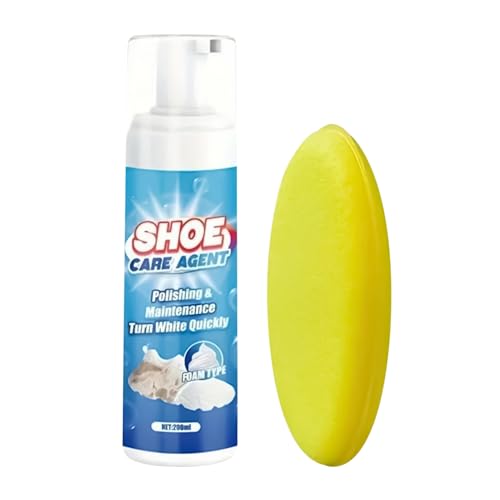 Hjatirace Schuhpflegemittel, Multi-Sur-Face-Safe, 200 Ml, Fleckenentfernung Schuhspray, Sneaker Cleaner Foam, Reisebereit, Für Leinwand Boot-Tennis Im Freien Hausreisen von Hjatirace