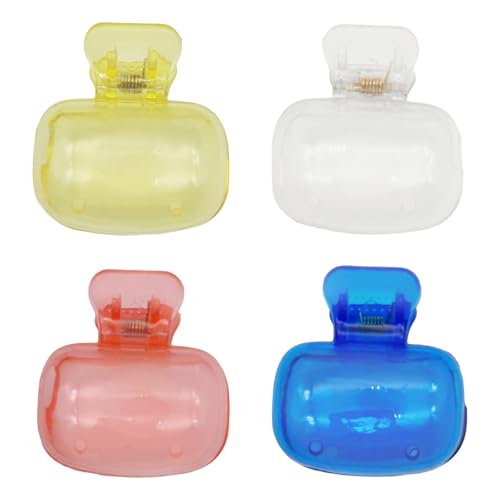 Hjatirace Zahnbürsten Abdeckungen Kappen | 4 Stück Halter für Zahnbürstenköpfe - Tragbarer Halter Behälter für Aufbewahrung mit Clips,Haushalt Kinder Erwachsene von Hjatirace