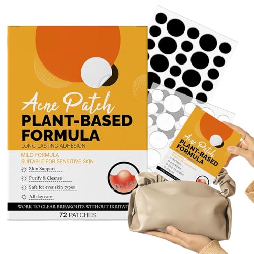 Hjatirace Zit Pflaster | Pickel Abdeckende Pflaster Für Unreinheiten - 72 Stück Atmungsaktive Hautpflege Punkte Abdeckungen Für Frauen Männer Freundin Freunde Familie von Hjatirace