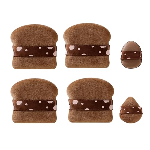 Puderquaste Set, Make-up Blending, weicher Kontur-Puff, schafft nahtlose Übergänge, leicht zu reinigen und wiederzuverwenden, 60 g, für Frauen, Setting Concealer von Hjatirace