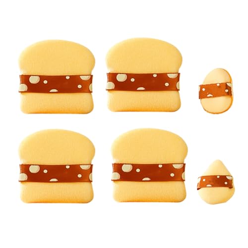 Puderquaste Set, Make-up Blending, weicher Kontur-Puff, schafft nahtlose Übergänge, leicht zu reinigen und wiederzuverwenden, 60 g, für Frauen, Setting Concealer von Hjatirace