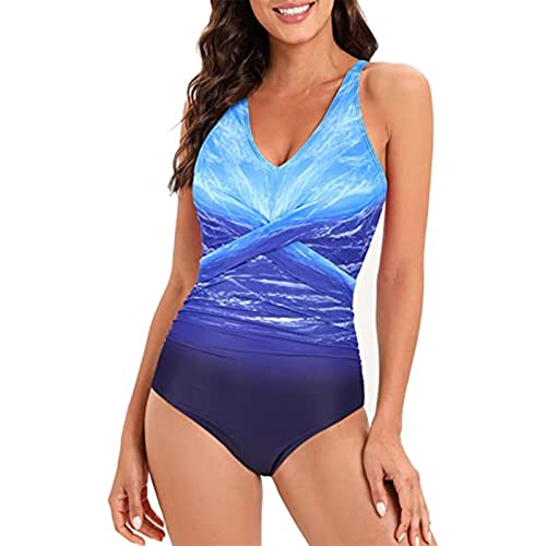 Badeanzug Damen Sport Mit Cup Strandmode Figurformendes Push Up Schlankheits Große Größen Bauchweg Bademode Monokini Swim Suit Sportlicher Schwimmanzug V Ausschnitt Shaping Racerback Badebekleidung Badeanzug Damen Sport Mit Cup Strandmode Figurformendes Push Up Schlankheits Große Größen Bauchweg Bademode Monokini Swim Suit Sportlicher Schwimmanzug V Ausschnitt Shaping Racerback Badebekleidung von Hkdjaess