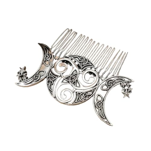 Hkfgdjdl Damen-Haarnadel, eleganter Mond-Haarschmuck mit zarten hohlen Designs, modisches Damen-Haarteil, Haarschmuck für Frauen Hkfgdjdl Damen-Haarnadel, eleganter Mond-Haarschmuck mit zarten hohlen Designs, modisches Damen-Haarteil, Haarschmuck für Frauen von Hkfgdjdl