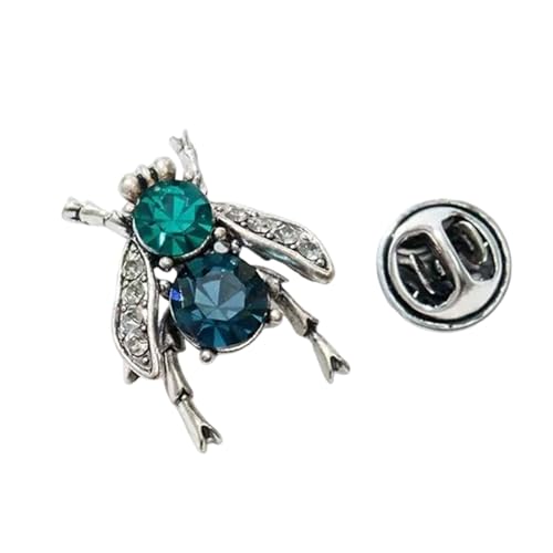 Hkfgdjdl Elegante Bienen-Brosche mit Strasssteinen, emailliert, für trendige Frauen, Hochzeit, Party, Kleid, Schmuck, Geschenk, Accessoire von Hkfgdjdl