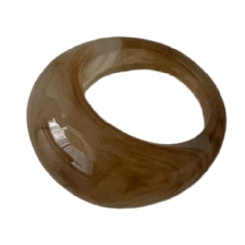 Hkfgdjdl Glatte, glänzende Harz-Bandringe mit gebogenem Design, bequemes Fingerzubehör für den täglichen Gebrauch und besondere Anlässe von Hkfgdjdl